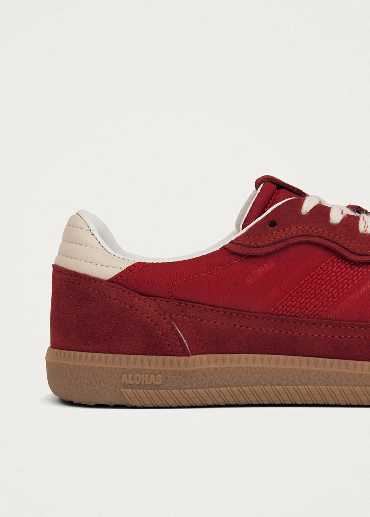 ALOHAS - Rife Sheen Leather Sneakers in Red