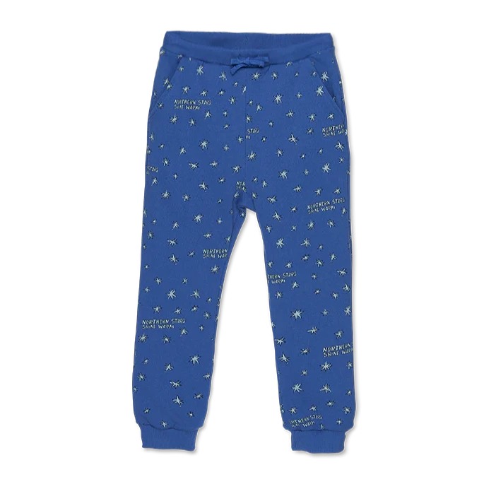 Wander & Wonder – Printed Sweatpants in Indigo Stars