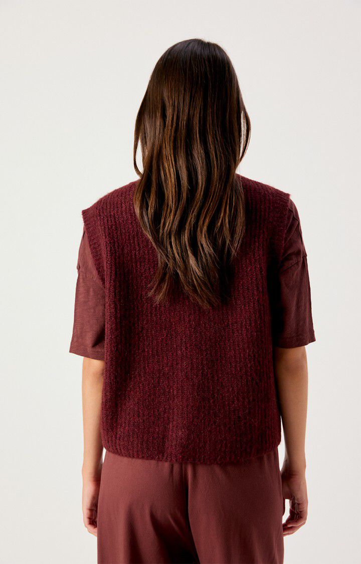American Vintage – East Cardigan Vest in Acerola Melange