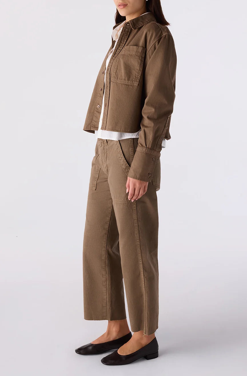 AMO Denim – Easy Army Slouch Crop in Root
