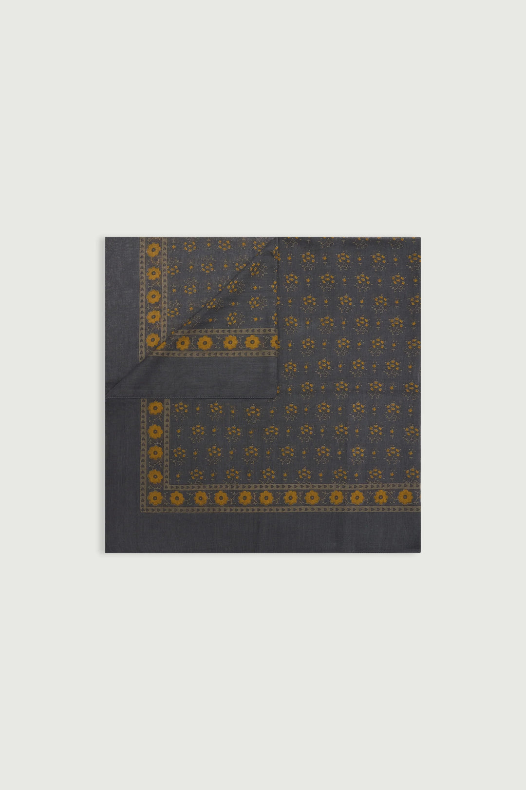 Soeur – Foulard Classic Scarf in Anthracite and Kaki