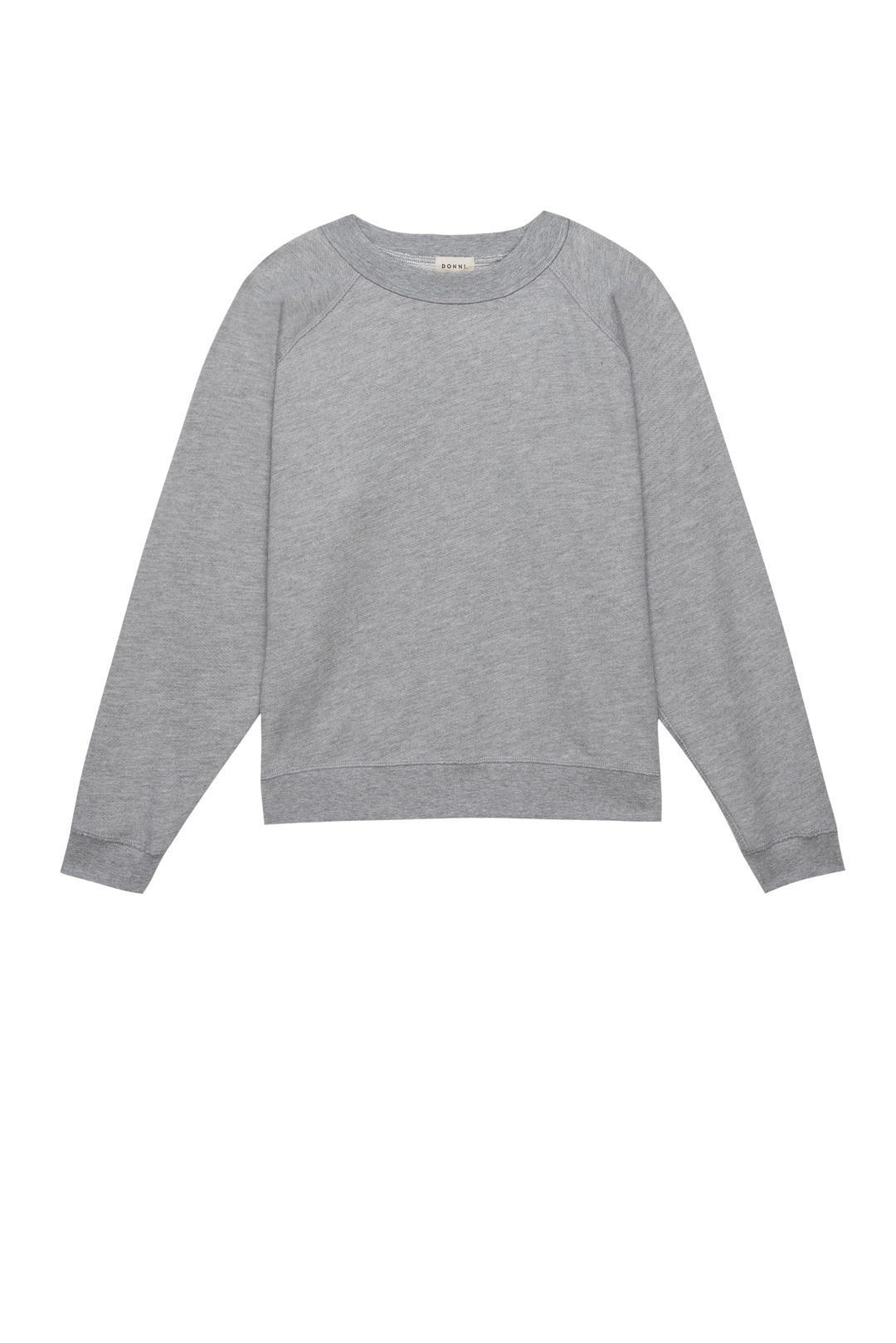Donni – Eco Terry Crewneck in Heather Grey