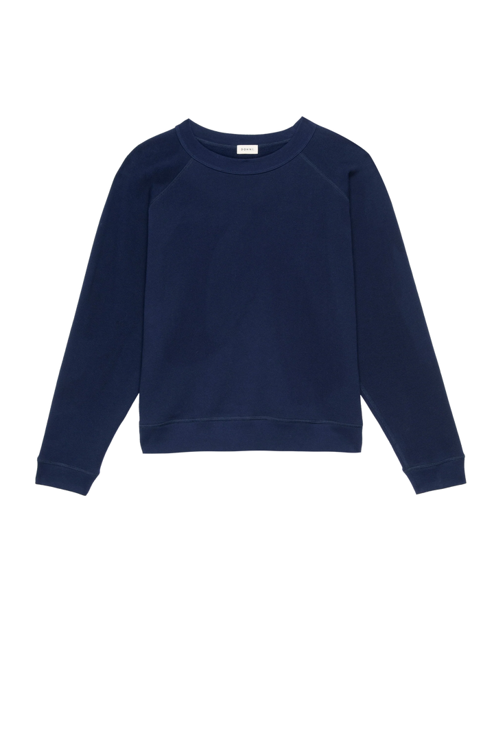 Donni – Eco Terry Crewneck in Navy