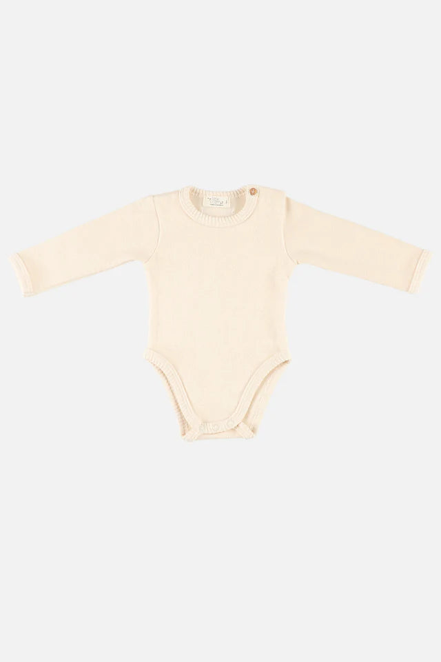 My Little Cozmo – Eduard Soft Knit Baby Bodysuit in Stone