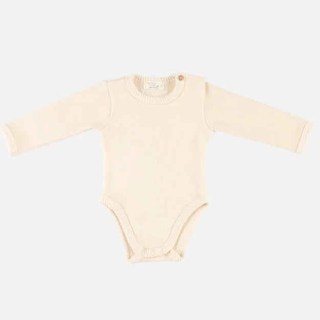 My Little Cozmo – Eduard Soft Knit Baby Bodysuit in Stone