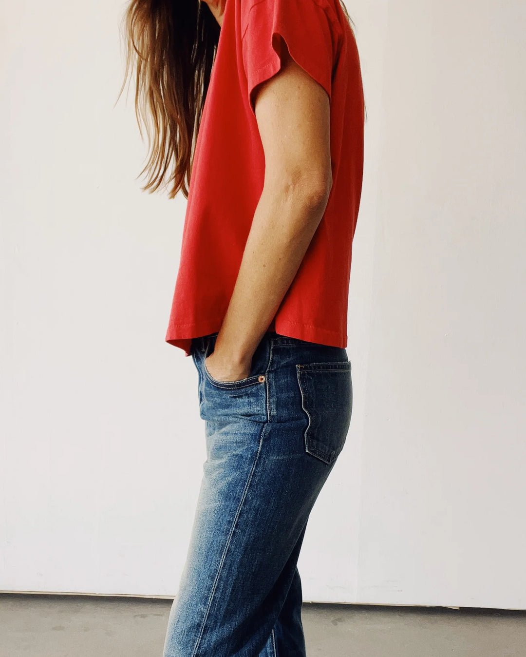 Hey Gang – The Boxy Tee in Red
