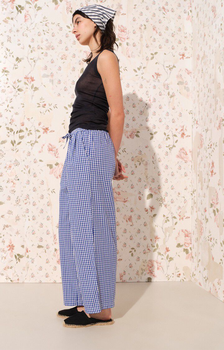 American Vintage – Ekirow Balloon Pants in Blue Gingham