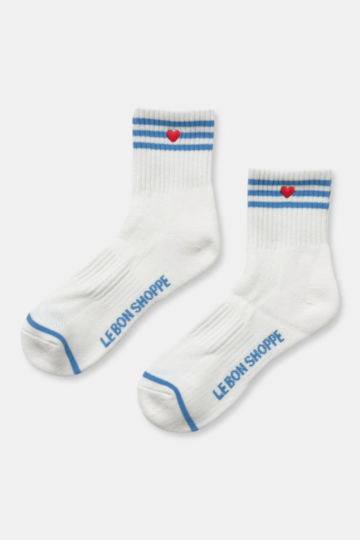 Le Bon Shoppe - Heart Embroidered Girlfriend Socks