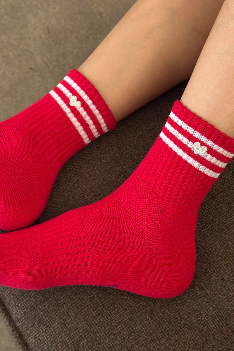 Le Bon Shoppe - Heart Embroidered Girlfriend Socks