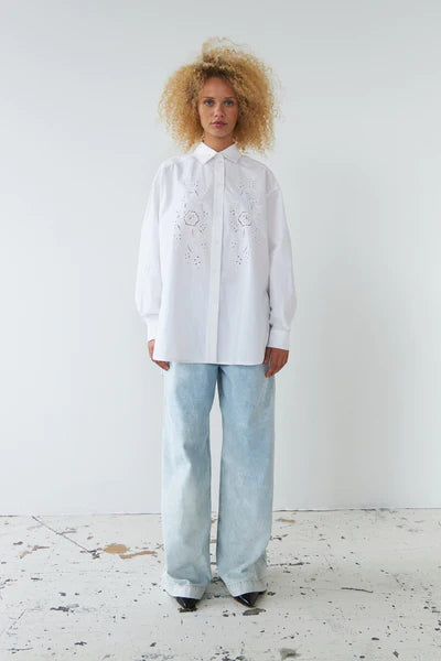 Stella Nova – Embroidery Anglaise Shirt in White