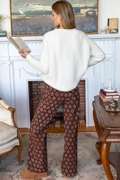 Emerson Fry – Everyday Pant in Library Flowers Cocoa
