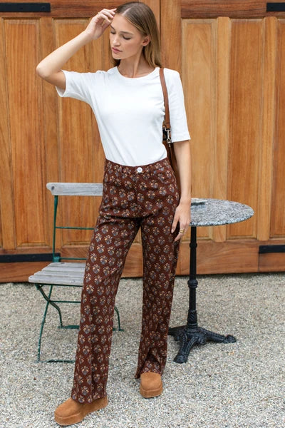 Emerson Fry – Everyday Pant in Library Flowers Cocoa