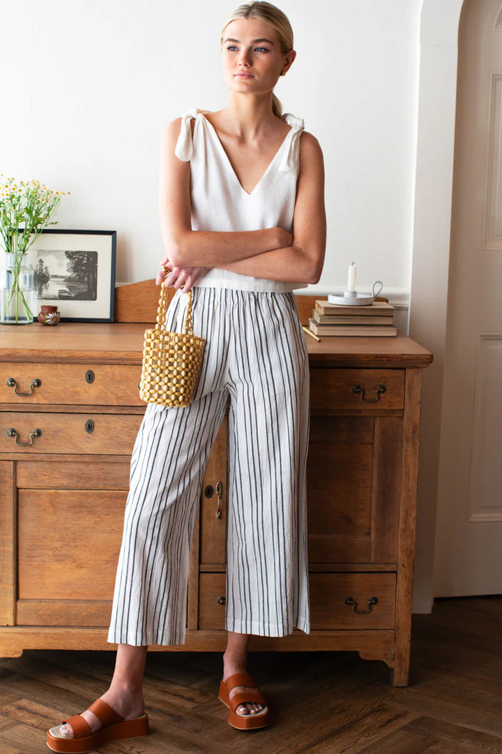 Emerson Fry – Pull on Pocket Pant in Textured Stripe
