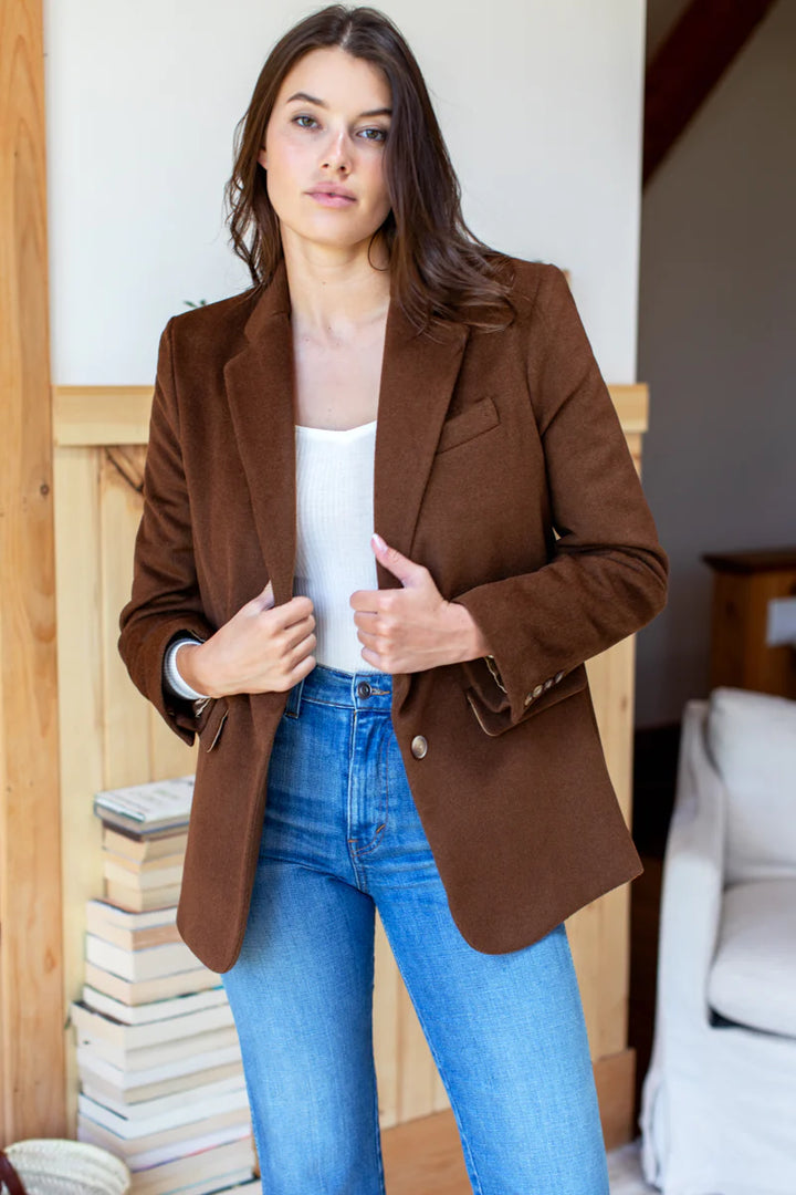 Emerson Fry - Atelier Blazer in Walnut Wool Cashmere