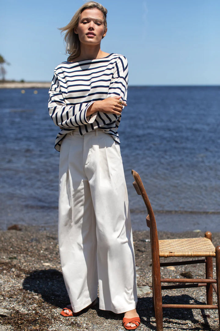 Emerson Fry - Bateau Top in Navy Stripe