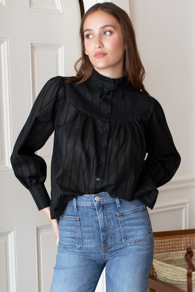 Emerson Fry – Camille Blouse in Black