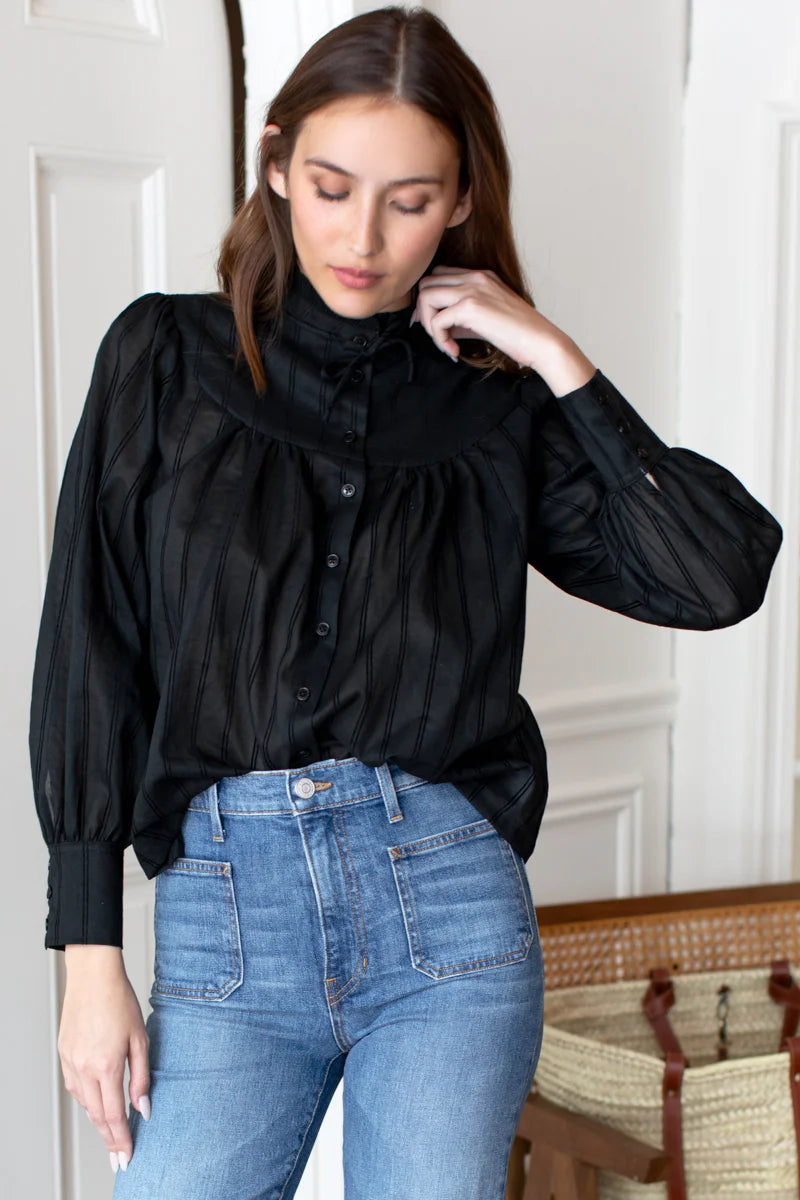 Emerson Fry – Camille Blouse in Black