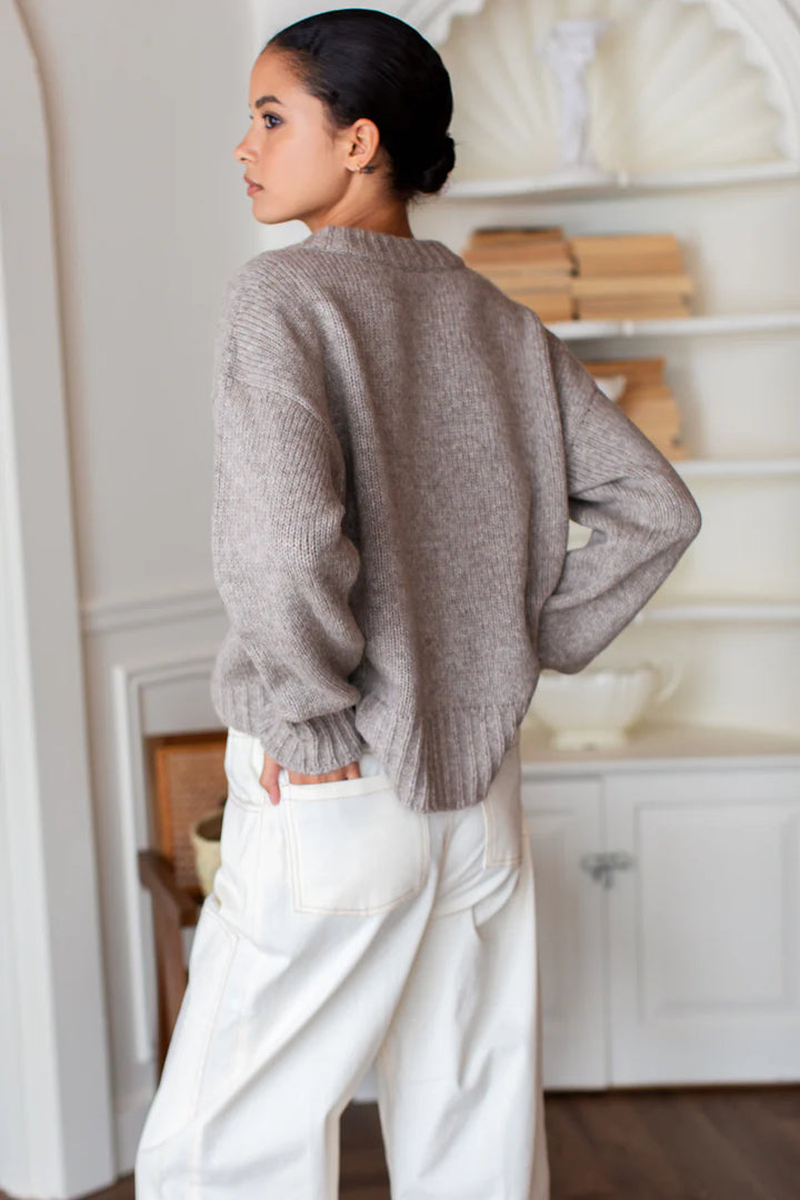 Emerson Fry – Cozy Sweater in Fog Grey Melange