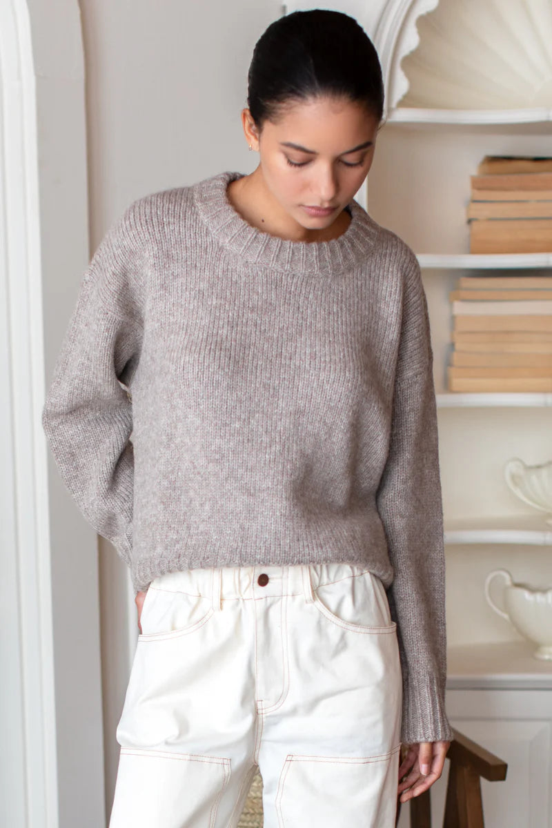 Emerson Fry – Cozy Sweater in Fog Grey Melange