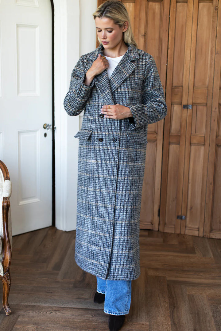 Emerson Fry – Maxi Layering Coat in Wooly Plaid