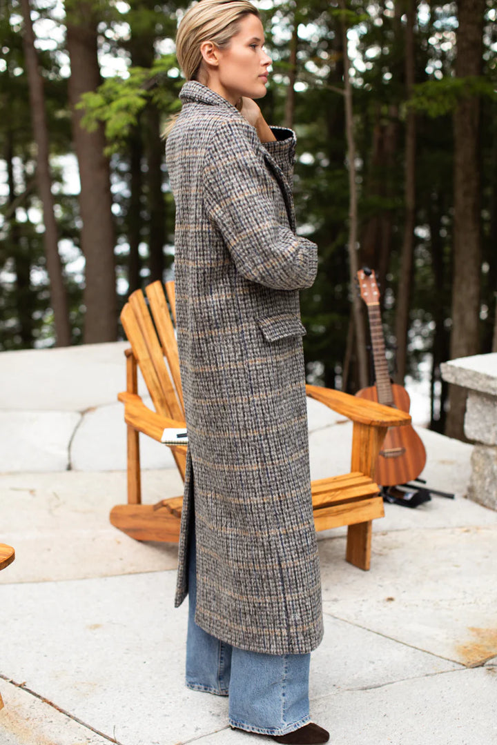 Emerson Fry – Maxi Layering Coat in Wooly Plaid