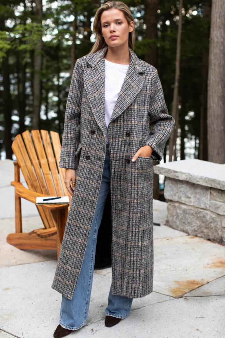 Emerson Fry – Maxi Layering Coat in Wooly Plaid