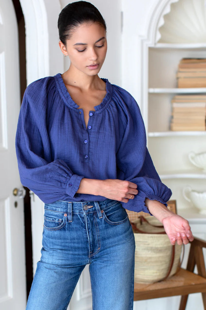 Emerson Fry – Soft Shirt in Blue Indigo