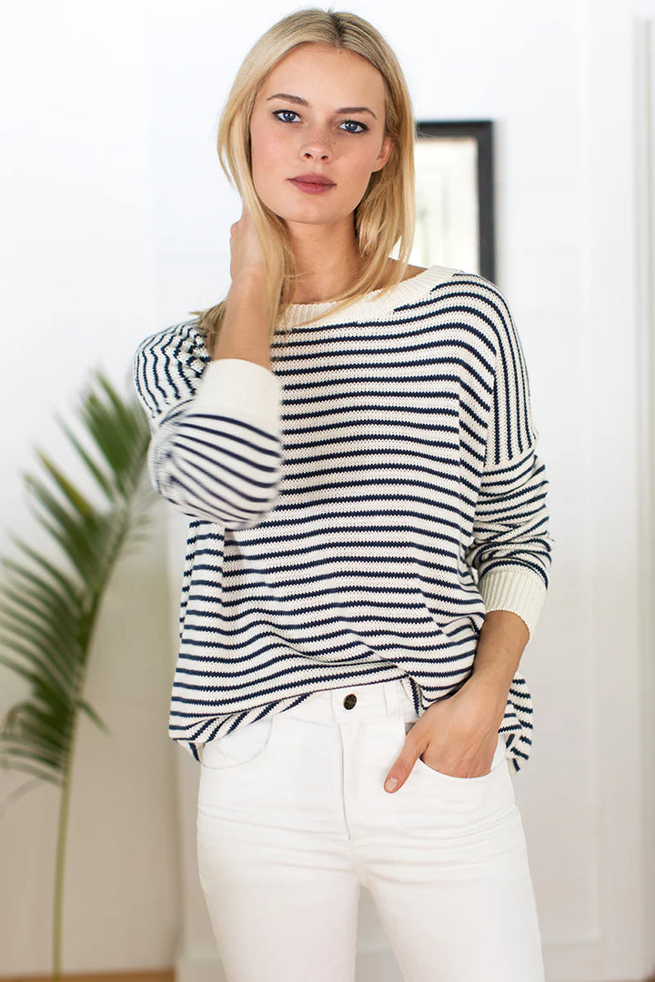 Emerson Fry - Carolyn Sweater in Navy Stripe