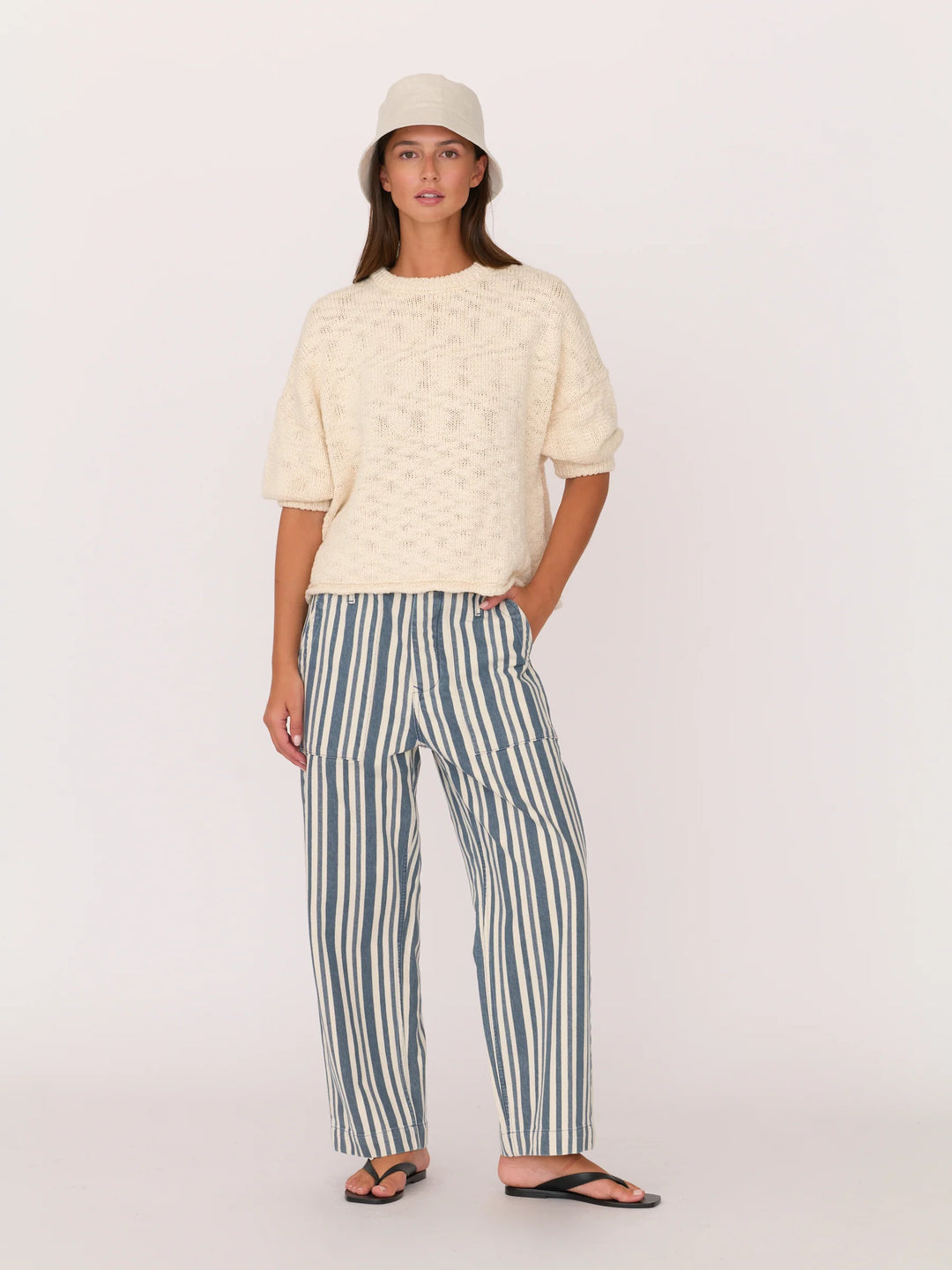 Secular - Cali 3/4 Sleeve Sweater in Ivory