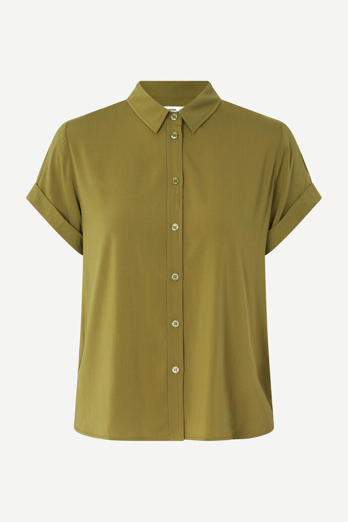 Samsoe Samsoe – Majan Shirt in Olive