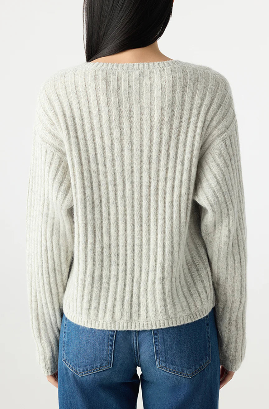 AMO Denim – Hallie Sweater in Bone Heather
