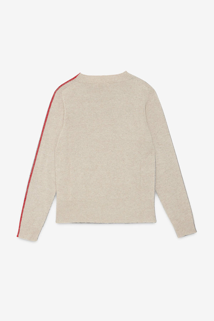 Ottod'Ame - Wool Blend Sweater in Grey/Sand