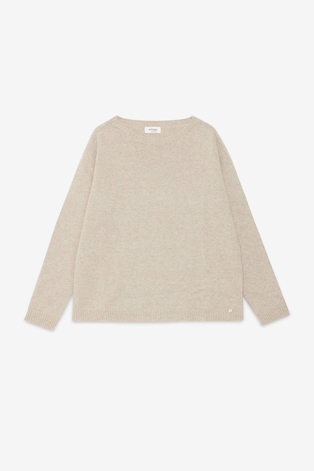 Ottod'Ame - Relaxed Wool Blend Sweater in Sand