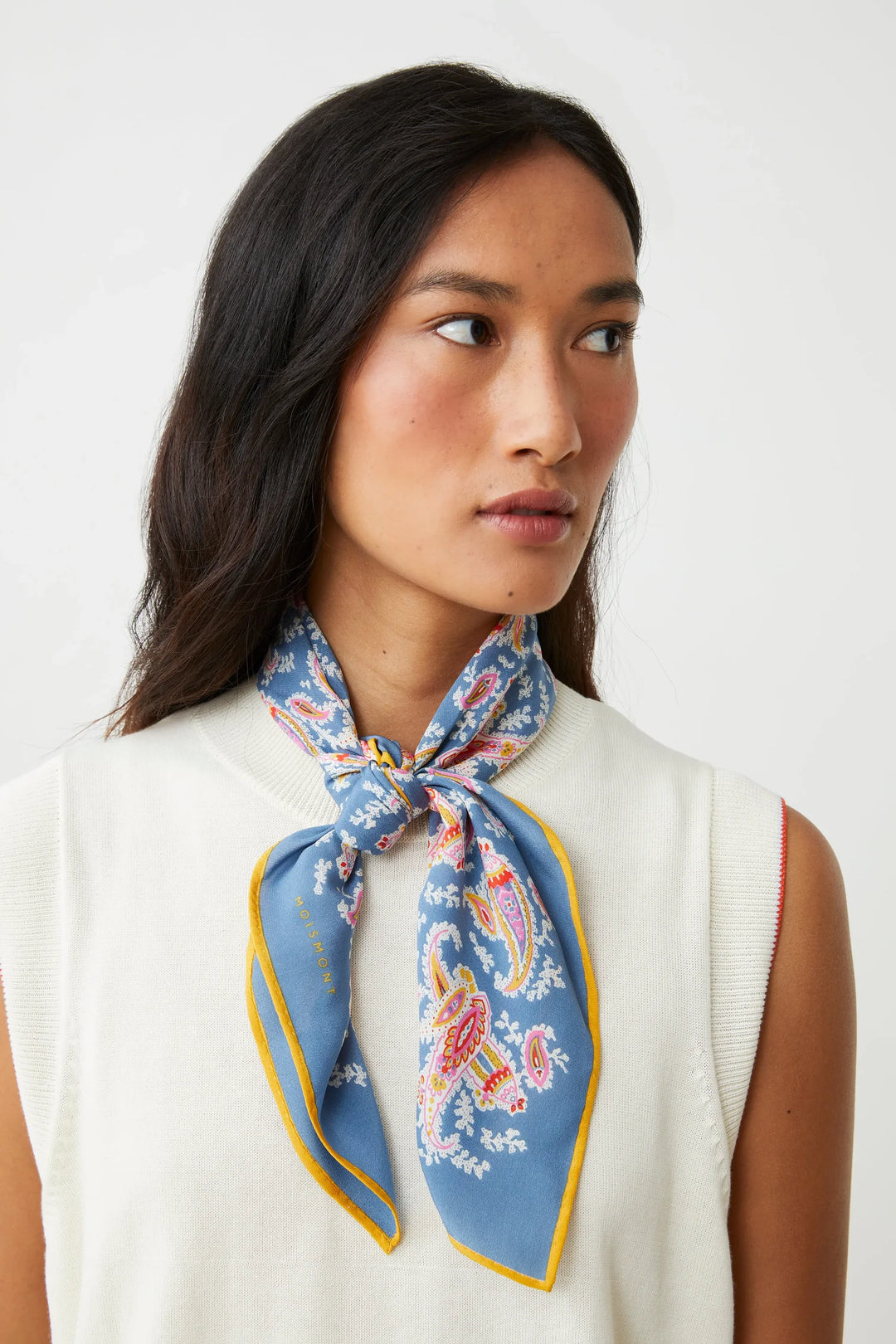 Moismont – Scarf Colibri No. 763 in Indigo