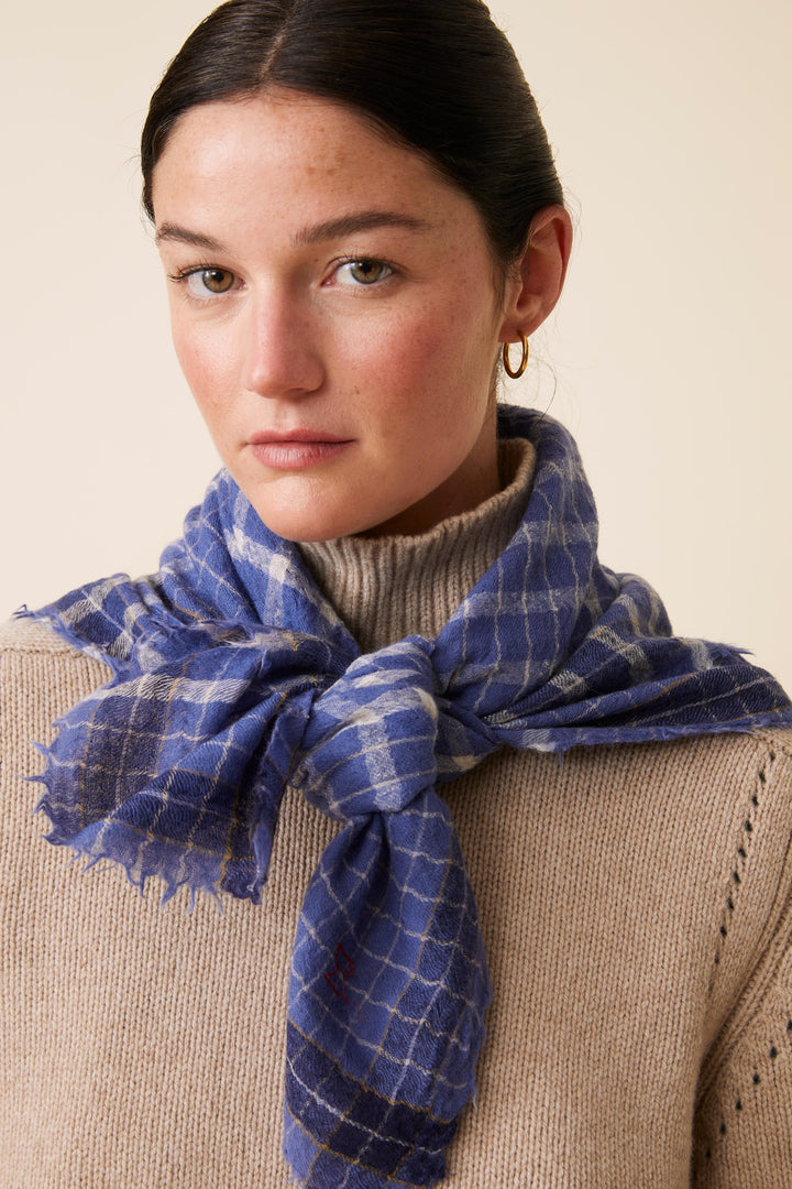 Moismont – Scarf No. 744  in Denim Blue