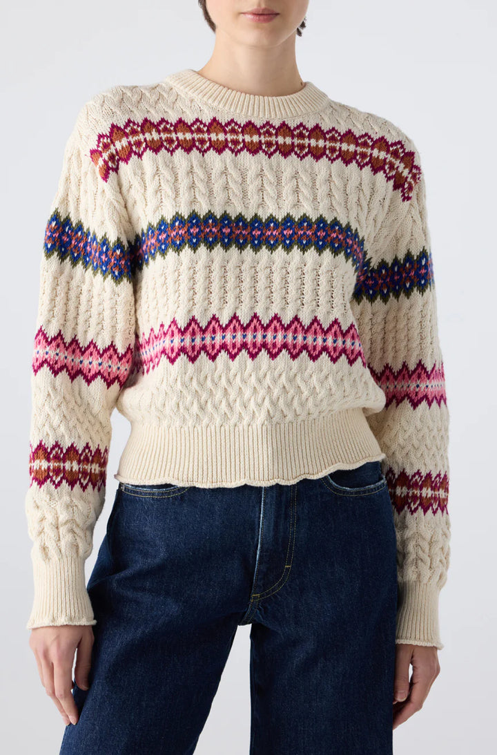 AMO Denim – Jemma Sweater in Bone Multi