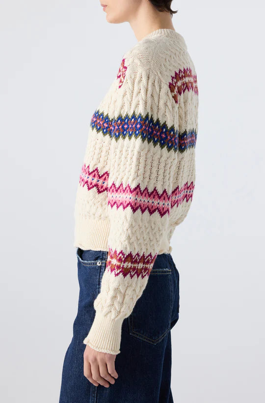 AMO Denim – Jemma Sweater in Bone Multi