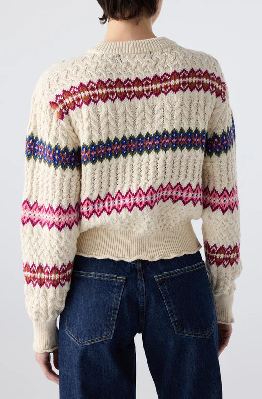 AMO Denim – Jemma Sweater in Bone Multi
