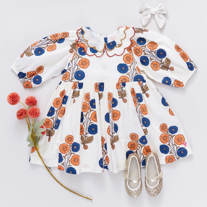 Pink Chicken – Girls Darcy Dress in Buttercup Floral