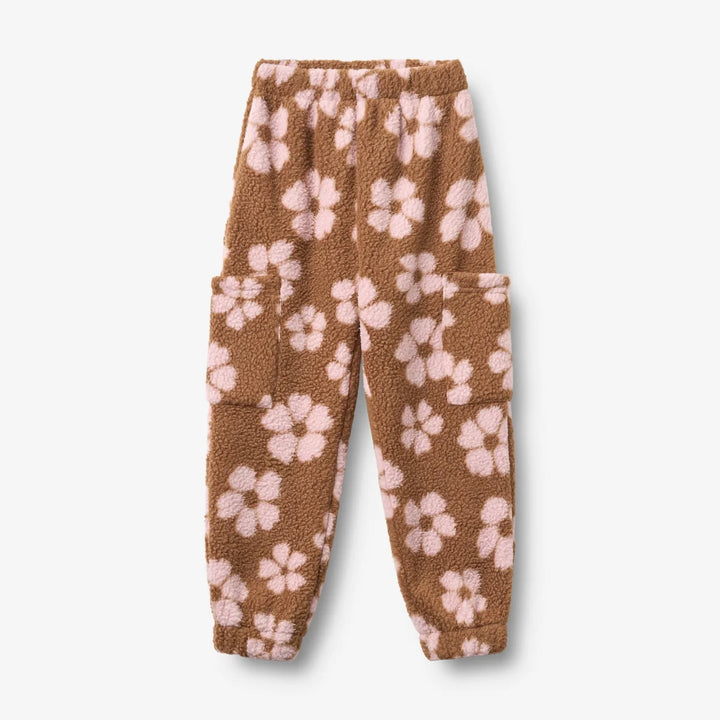 WHEAT – Suun Fleece Pants in Warm Hazel Flowers