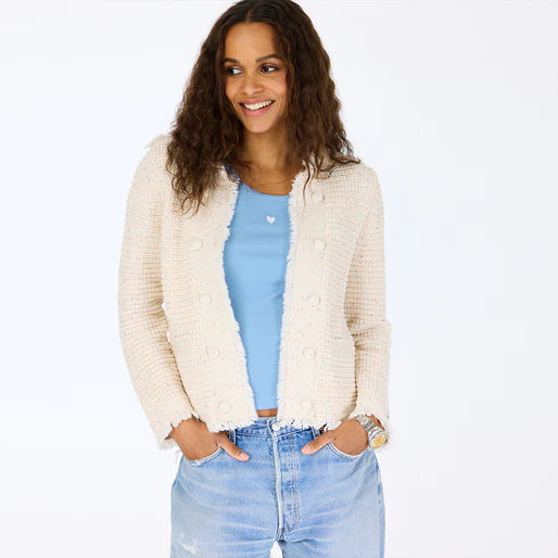 Kerri Rosenthal – Fringe Beaulero Cardigan in Multicolor