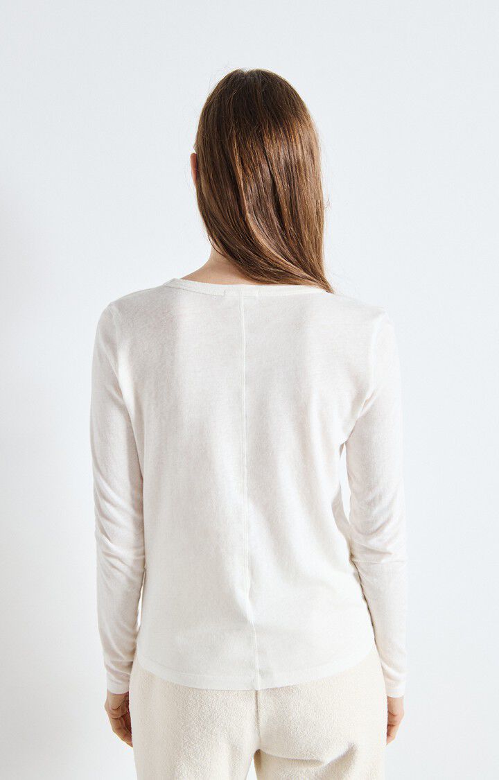 American Vintage – Gamipy Long Sleeve Tee in Blanc