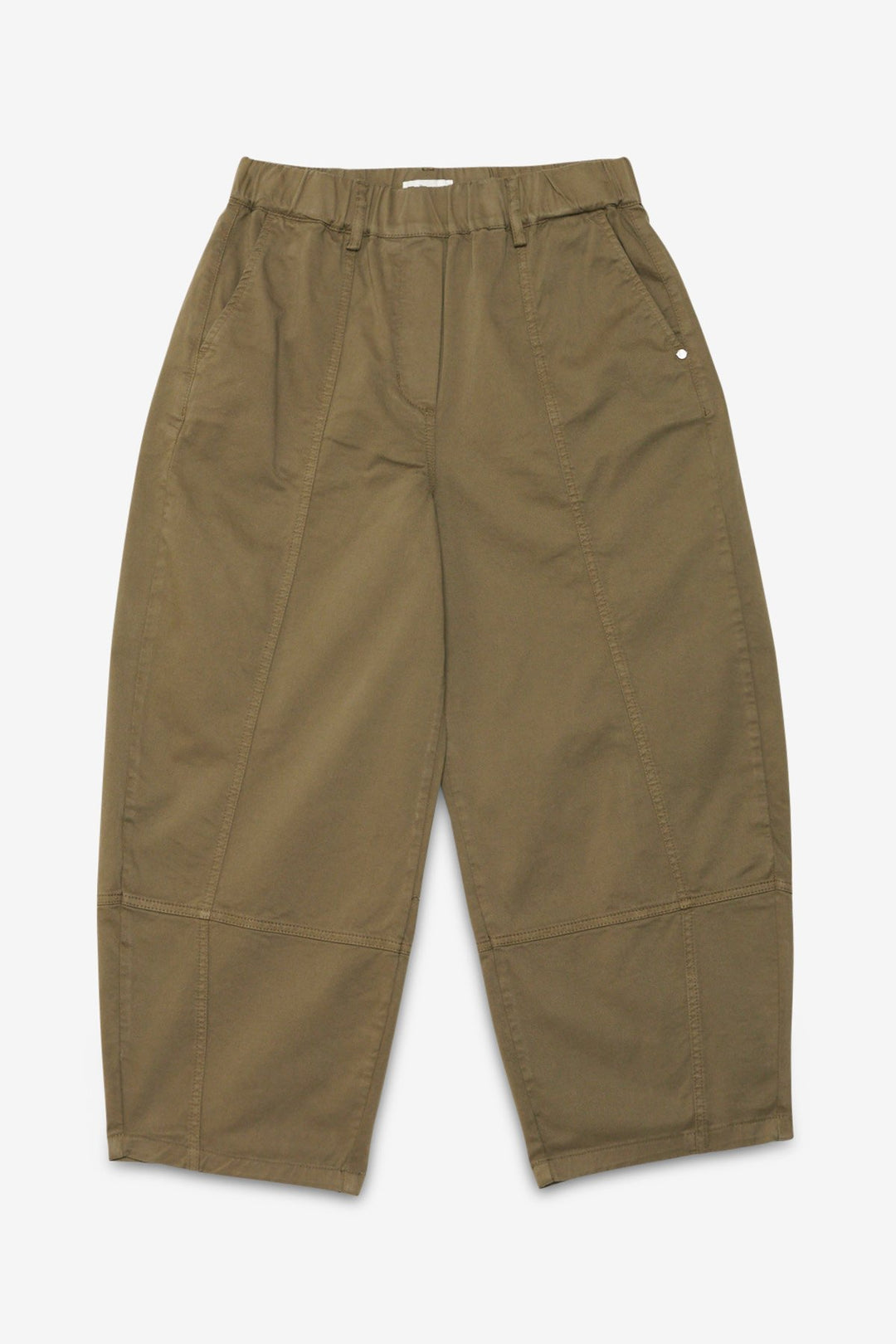 Ottod'Ame - Gabardine Balloon Trousers in Selva