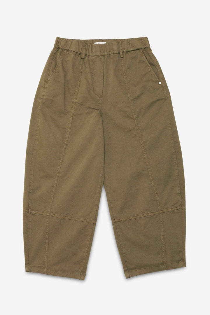 Ottod'Ame - Gabardine Balloon Trousers in Selva