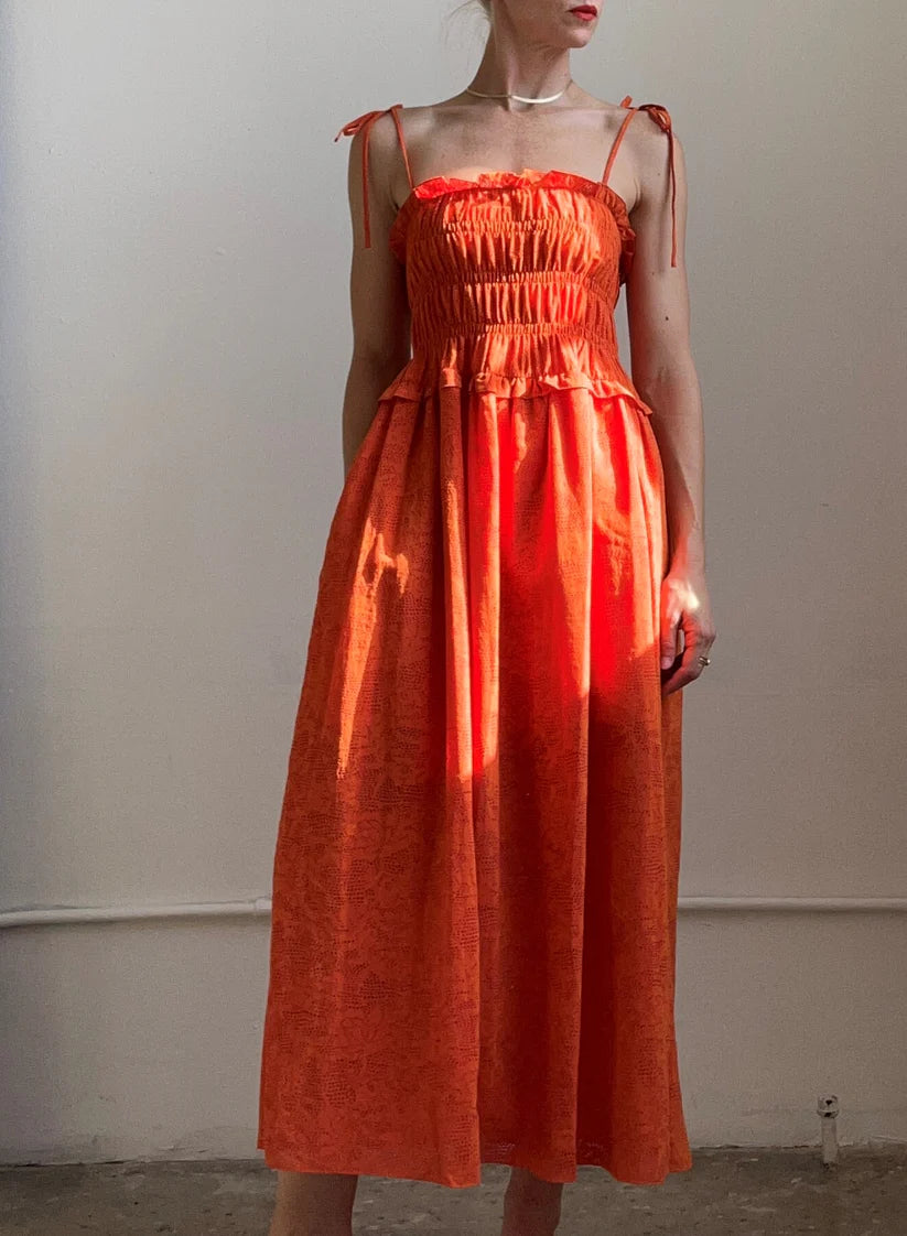 Gilner Farrar – Paula Dress in Bright Orange