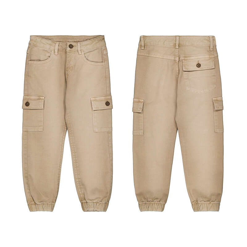 Mayoral – Structured Cargo Pants in Tan
