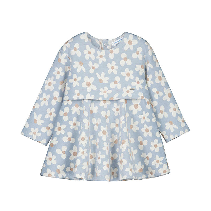 Mayoral – Knit Dress in Blue Flowers