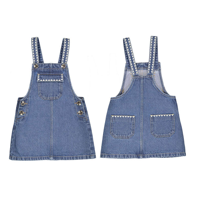 Mayoral – Embroidered Overall Dress