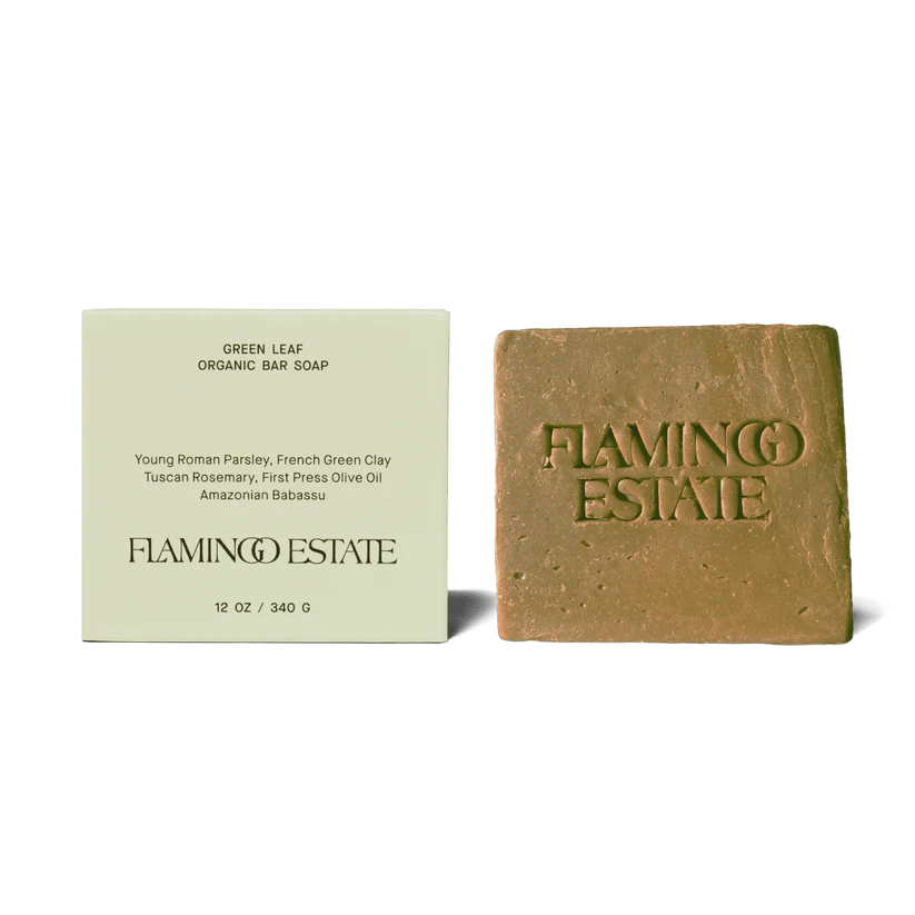 Flamingo Estate – Garden Essentials Green Leaf Bar Soap