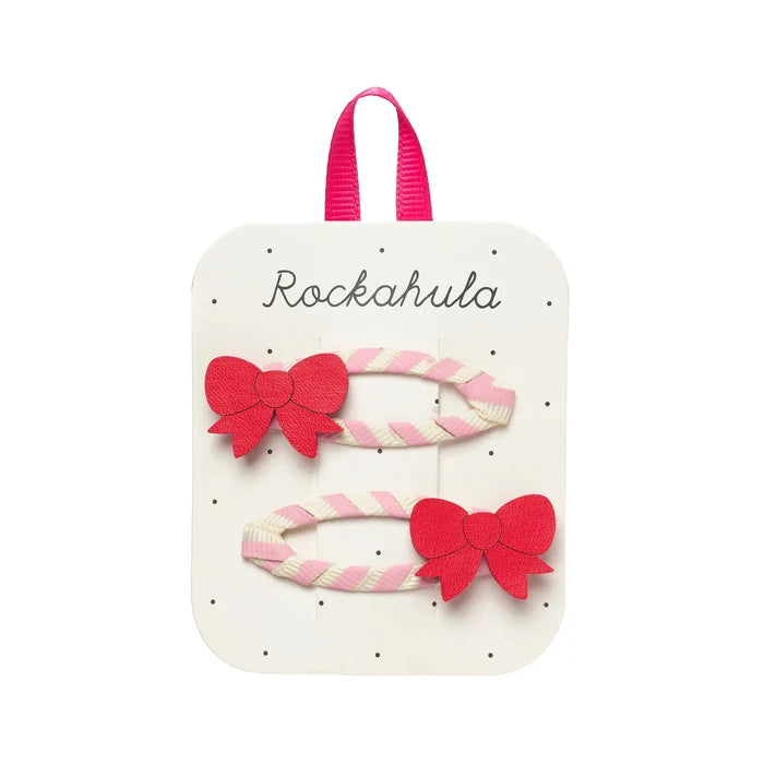 Rockahula Kids – Cutesy Bow Stripy Clips